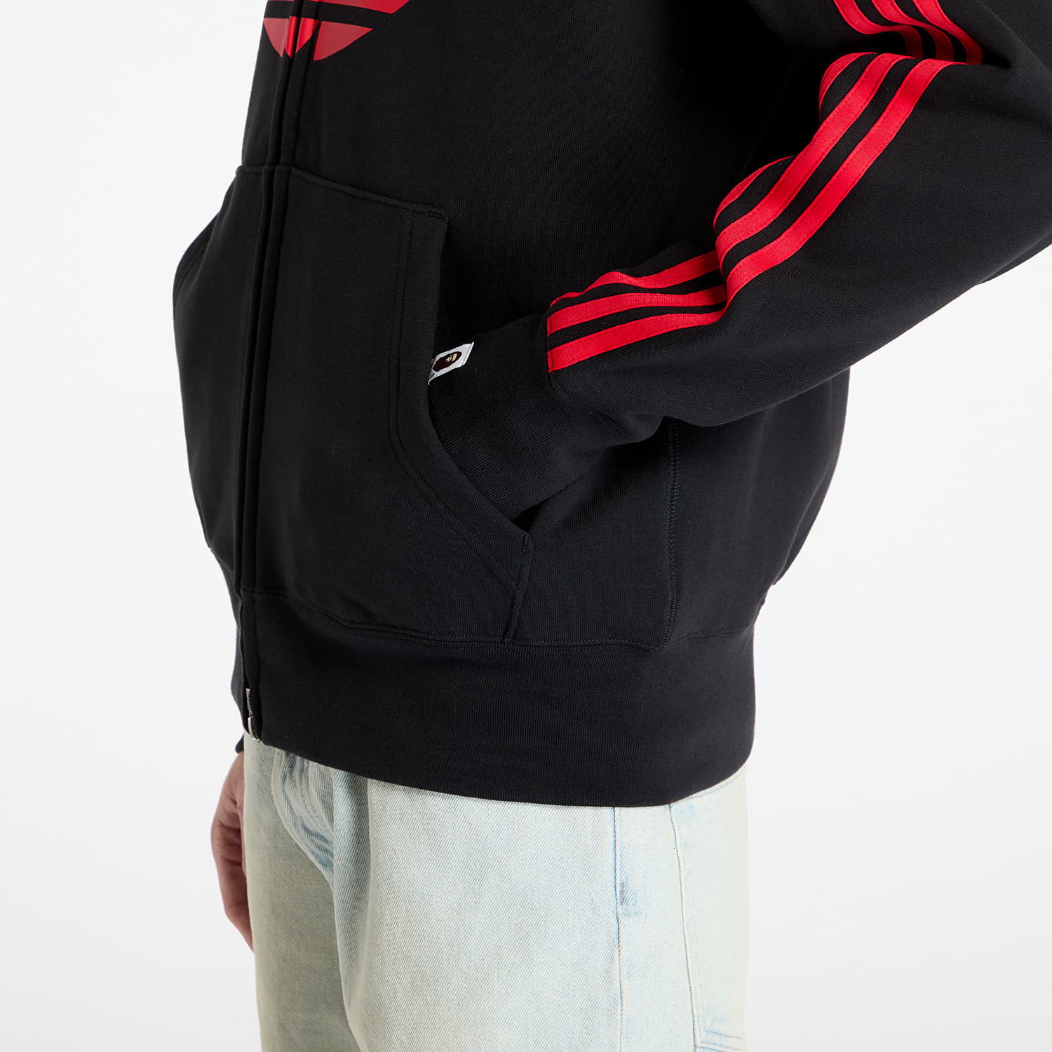 Mikina adidas Originals adidas x BAPE Shark Full-Zip Hoodie Čierna | JN7119, 1