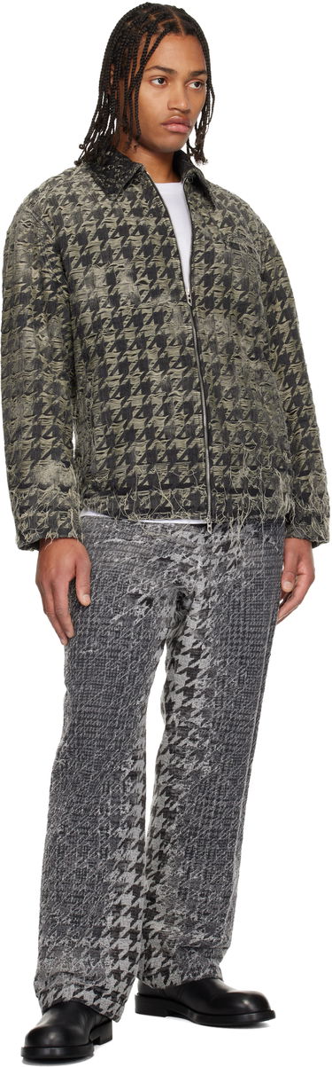 Bunda Diesel Distressed Frayed Houndstooth Denim Jacket Rôznofarebný | A21351-0CEBJ-02, 3