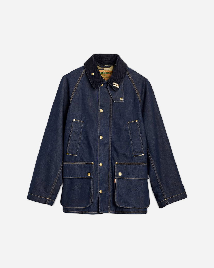 Bunda Levi's Oversized Bedale Denim Jacket with Corduroy Collar Navy | 003FP00000 001