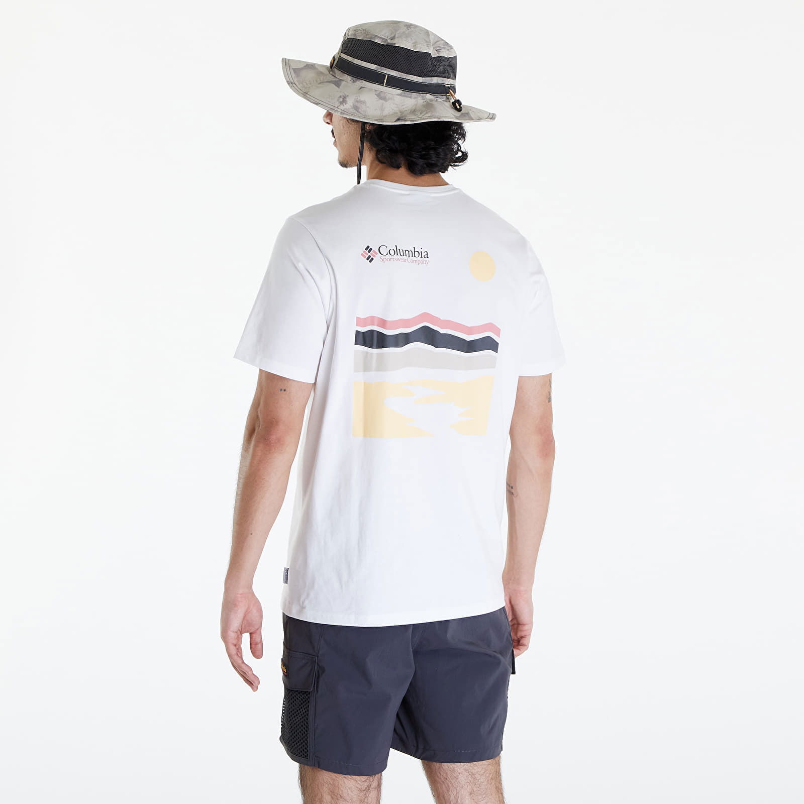 Explorers Canyon Back Short Sleeve Tee White/ Heritage