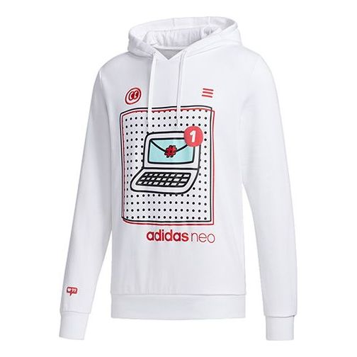 Mikina adidas Originals Neo Sports Pullover Hoodie Biela | GE4292, 0