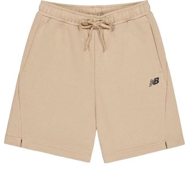 Šortky New Balance Logo Cotton Shorts Béžová | AMS41366-INC