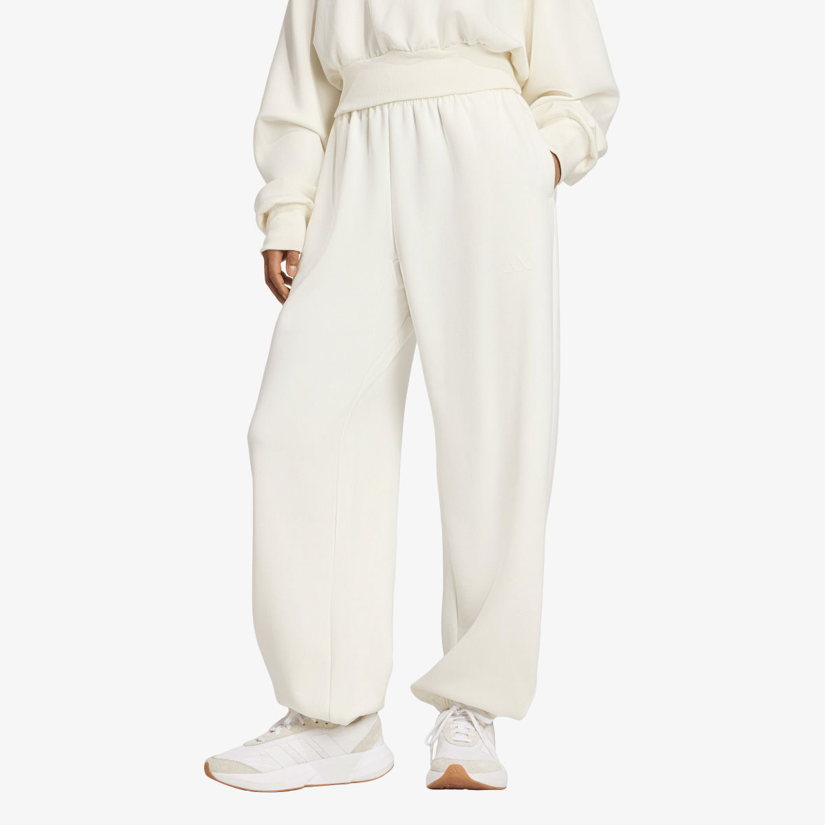 Tepláky adidas Performance ALL SZN Soft Lux Relaxed Fit Pants Biela | JV9896, 1