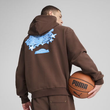Mikina Puma Dress Code Basketball Hoodie Hnedá | 630472_01, 3