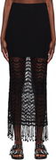 GANNI Crochet Maxi Skirt with Fringe