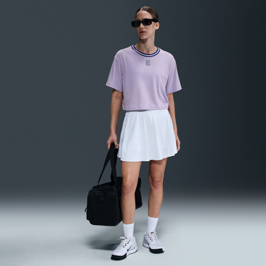 Crop Top Nike Dri-FIT Heritage Cropped Short Sleeve T-Shirt Fialová | HJ3640-515, 4