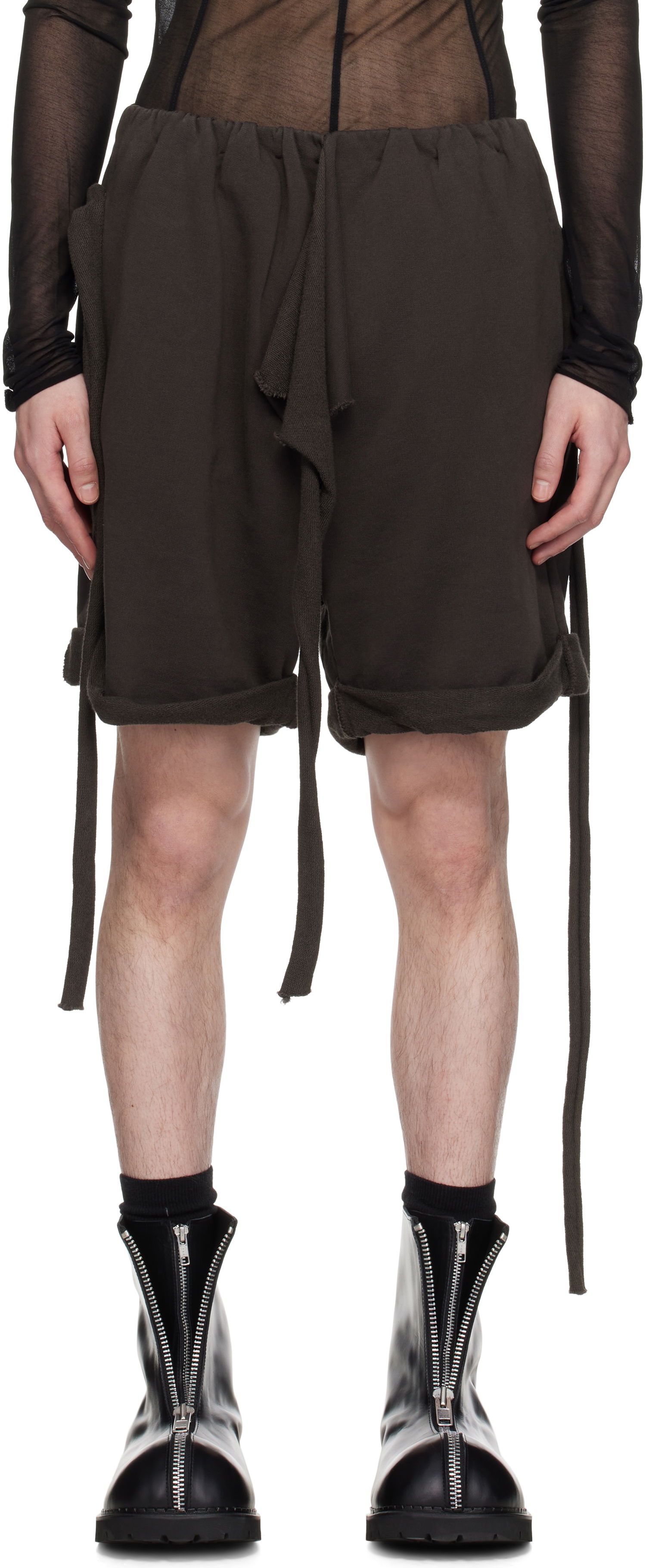 Šortky Ottolinger Ottolinger Otto Rolled Track Shorts Šedá | 115-201615-02, 0