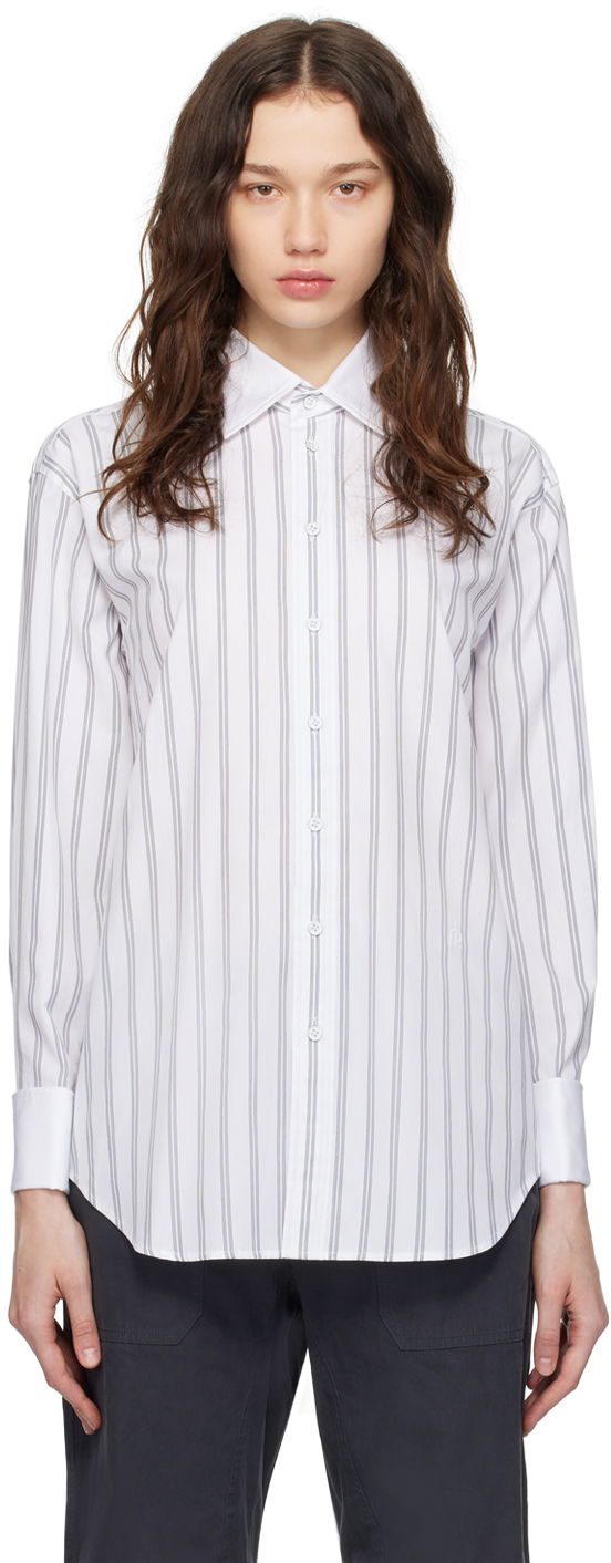 Košeľa rag & bone rag & bone Diana Striped Shirt Biela | WAW23HA0224622, 0