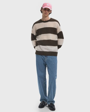Sveter CLOSED Striped Crewneck Sweater Hnedá | C86338-98F-ST-765, 1