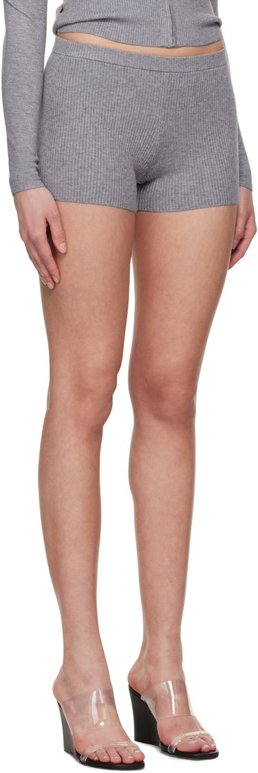 Šortky Miaou Miaou Knit Booty Shorts Šedá | 3002SK1MIN, 1