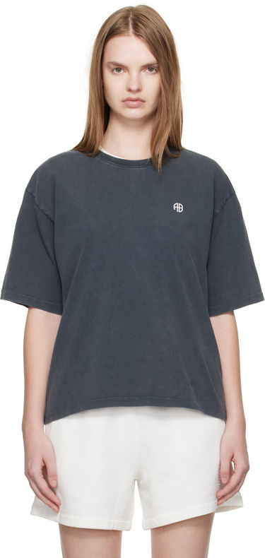 Tričko Anine Bing Anine Bing Rudy Empowerment T-Shirt Šedá | A-08-11068-WBL1, 0