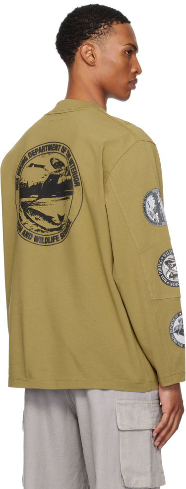 Tričko ROA ROA Division Long Sleeve T-Shirt Zelené | RBMW0434JY39, 2
