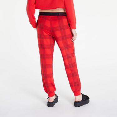 Tepláky CALVIN KLEIN Holiday Textured Jogger Červená | QS6954E 5VN, 2