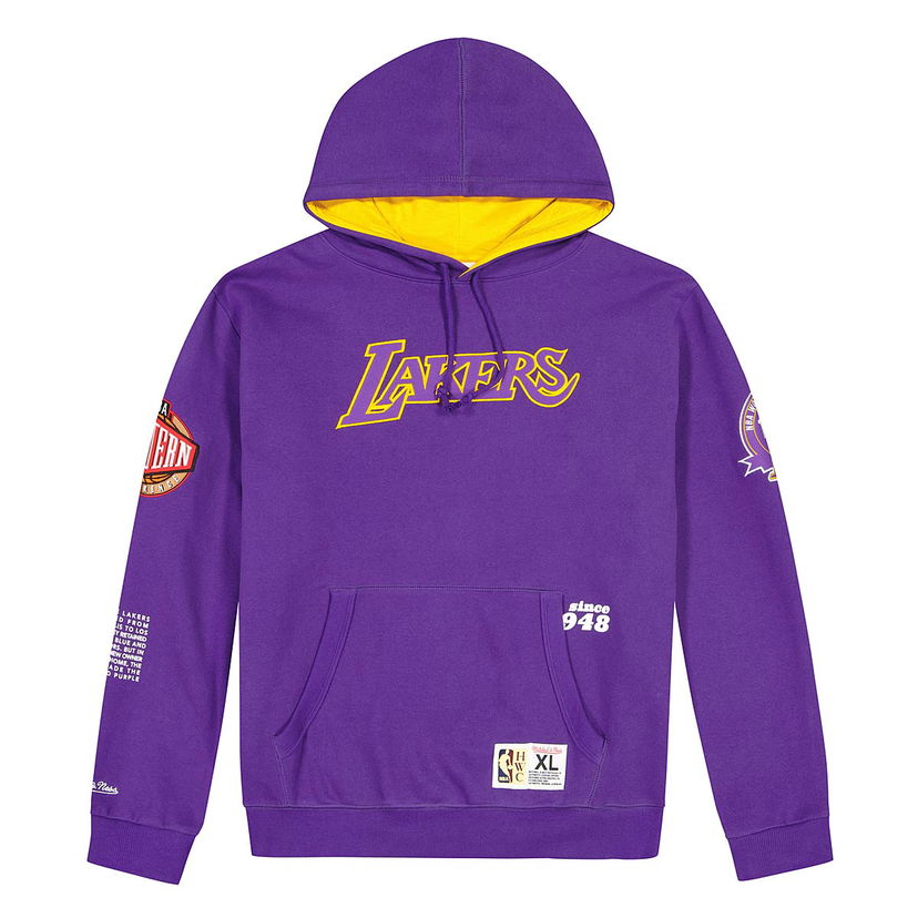 Mikina Mitchell & Ness NBA LA Lakers Team Origins Fleece Hoodie Purple - Fialová | FPHD4849-LALYYPPPPURP