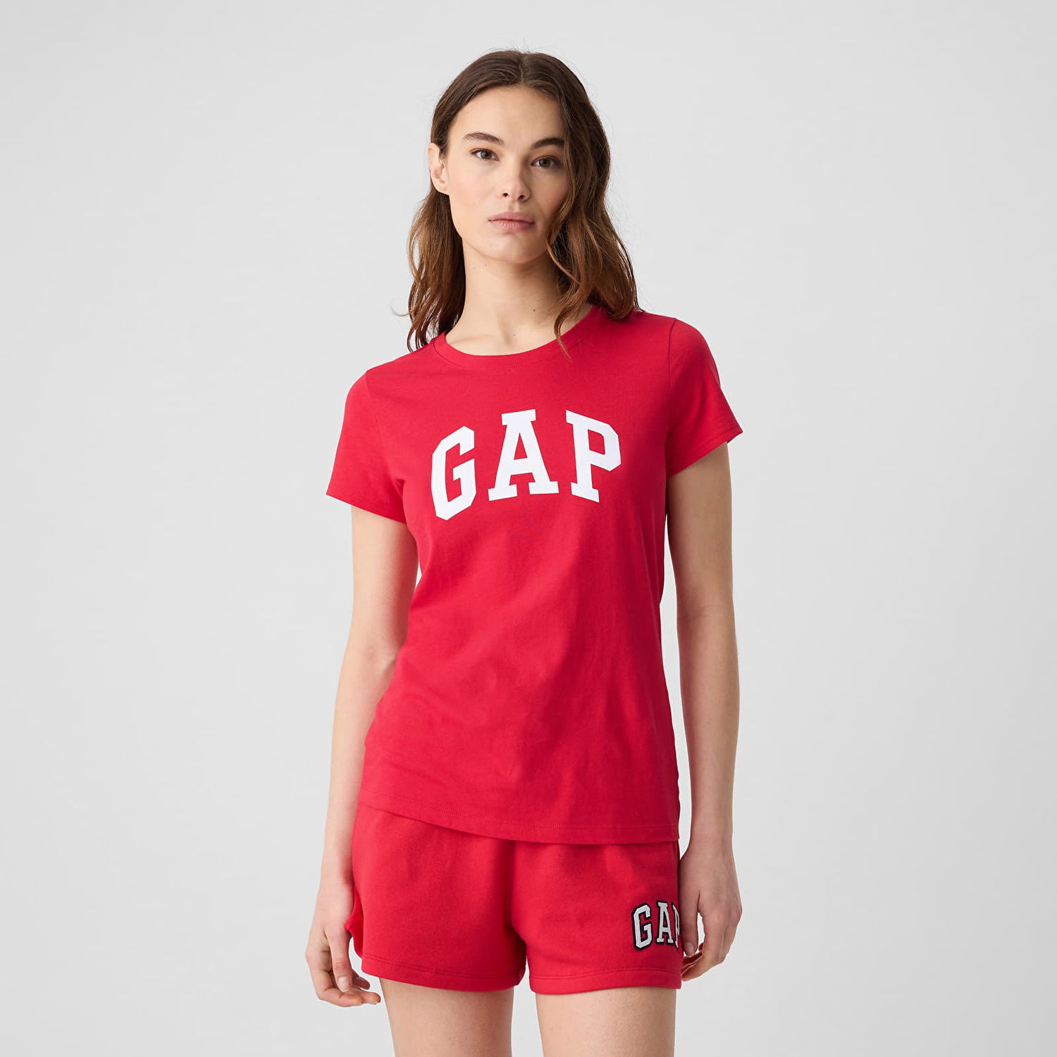 Tričko GAP T-shirt Logo Shortleeve Tee Slipper Red S Červená | 417797-01, 0