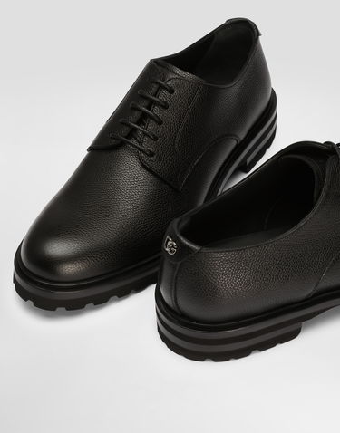 Doplnky Dolce & Gabbana Dolce & Gabbana Grainy Calfskin Derby Shoes 41.5 Čierna | A10852A9P4580999, 3