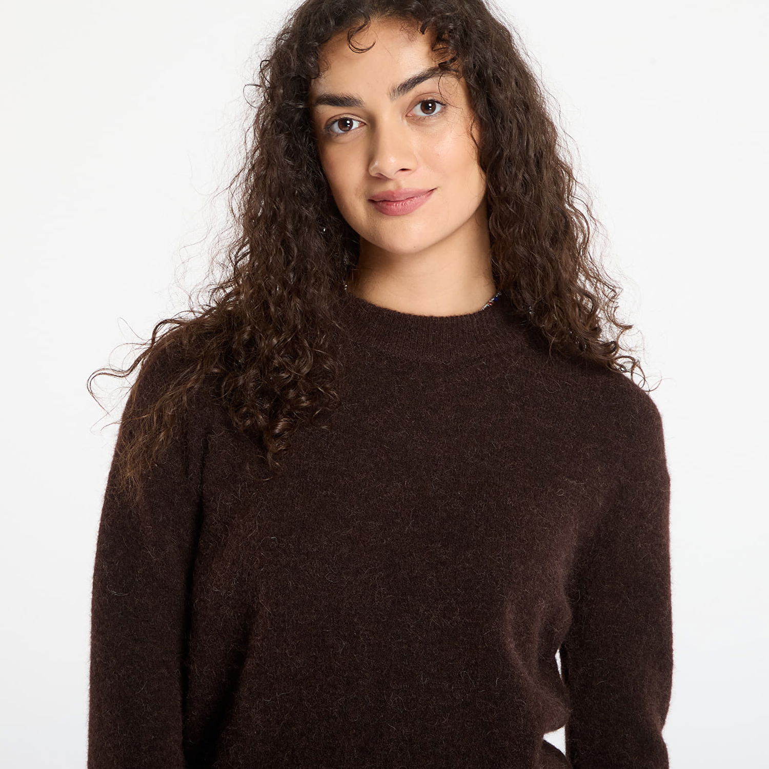 Sveter Samsoe Samsoe Sweater Anour O-N Hnedá | F18422025_191111TCX, 1
