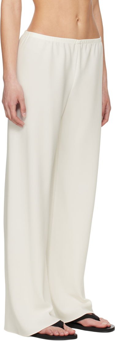 Nohavice The Row Gala Wide Leg Trousers Biela | 1766-W1968, 1