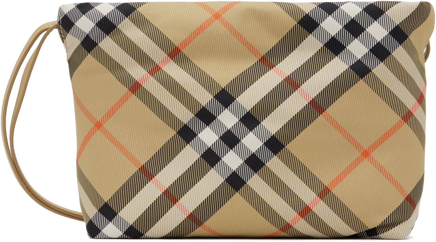 Tote bag Burberry Burberry Kids Check Pouch Béžová | 8096210, 0