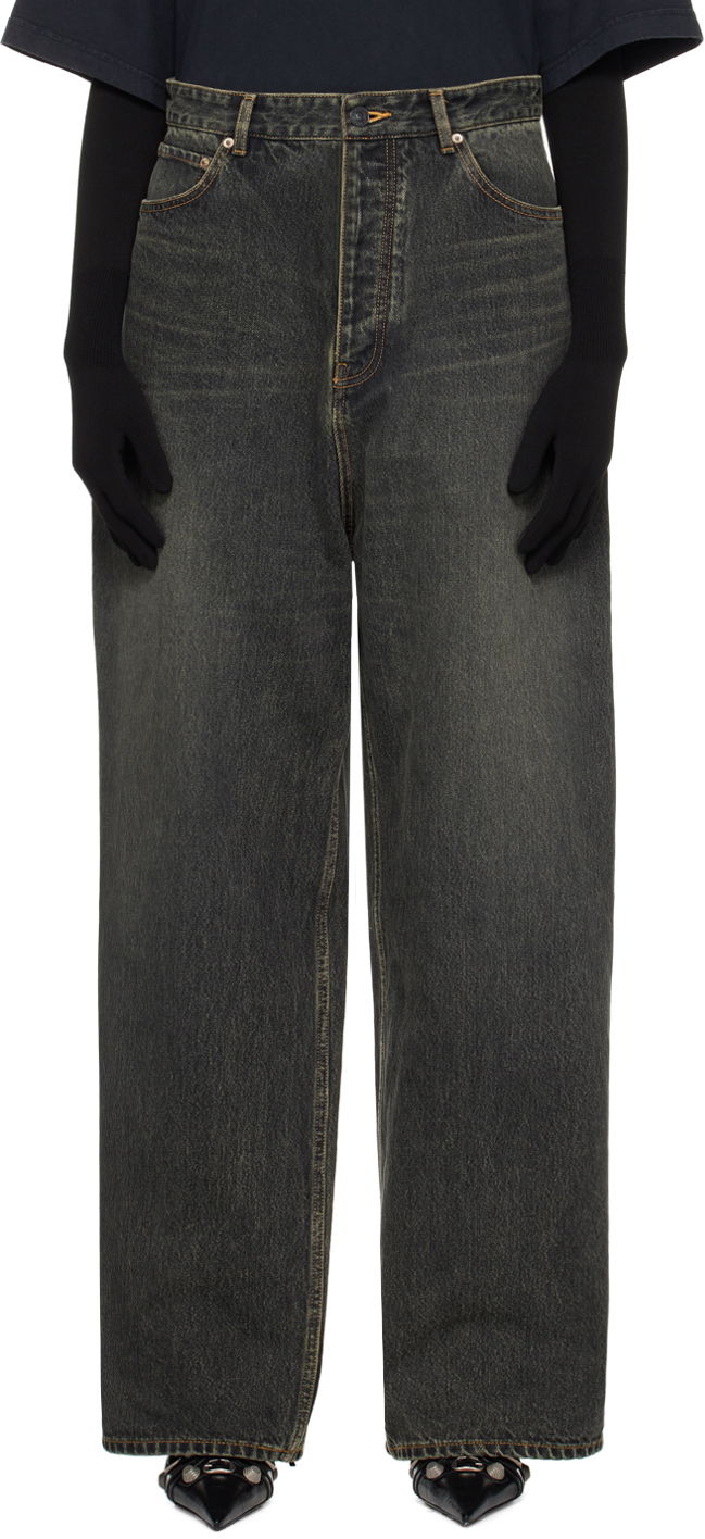 Džínsy Balenciaga Baggy Jeans Čierna | 745213 TBP47, 0