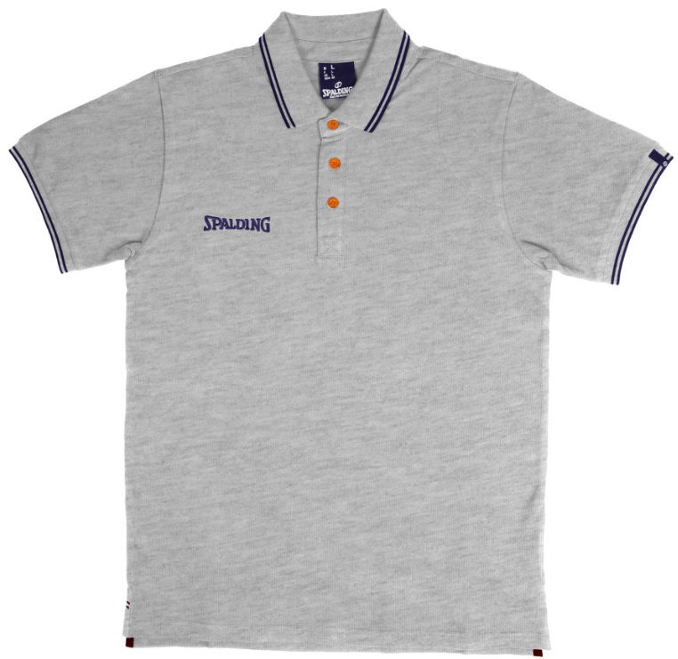 Polo tričko Spalding Spalding Essential Polo Shirt Šedá | 40221632-greymelangenavy, 0