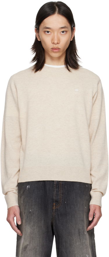 Sveter Acne Studios Acne Studios Crewneck Sweater Béžová | C60115-, 0