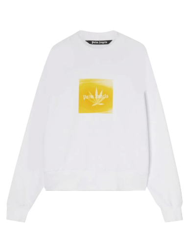 Sveter Palm Angels Leaf Crewneck Biela | PMBA026S22FLE0020118
