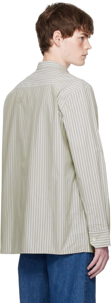 Košeľa A.P.C. A.P.C. Theon Striped Band Collar Shirt Zelené | COHJJ-H12631, 2