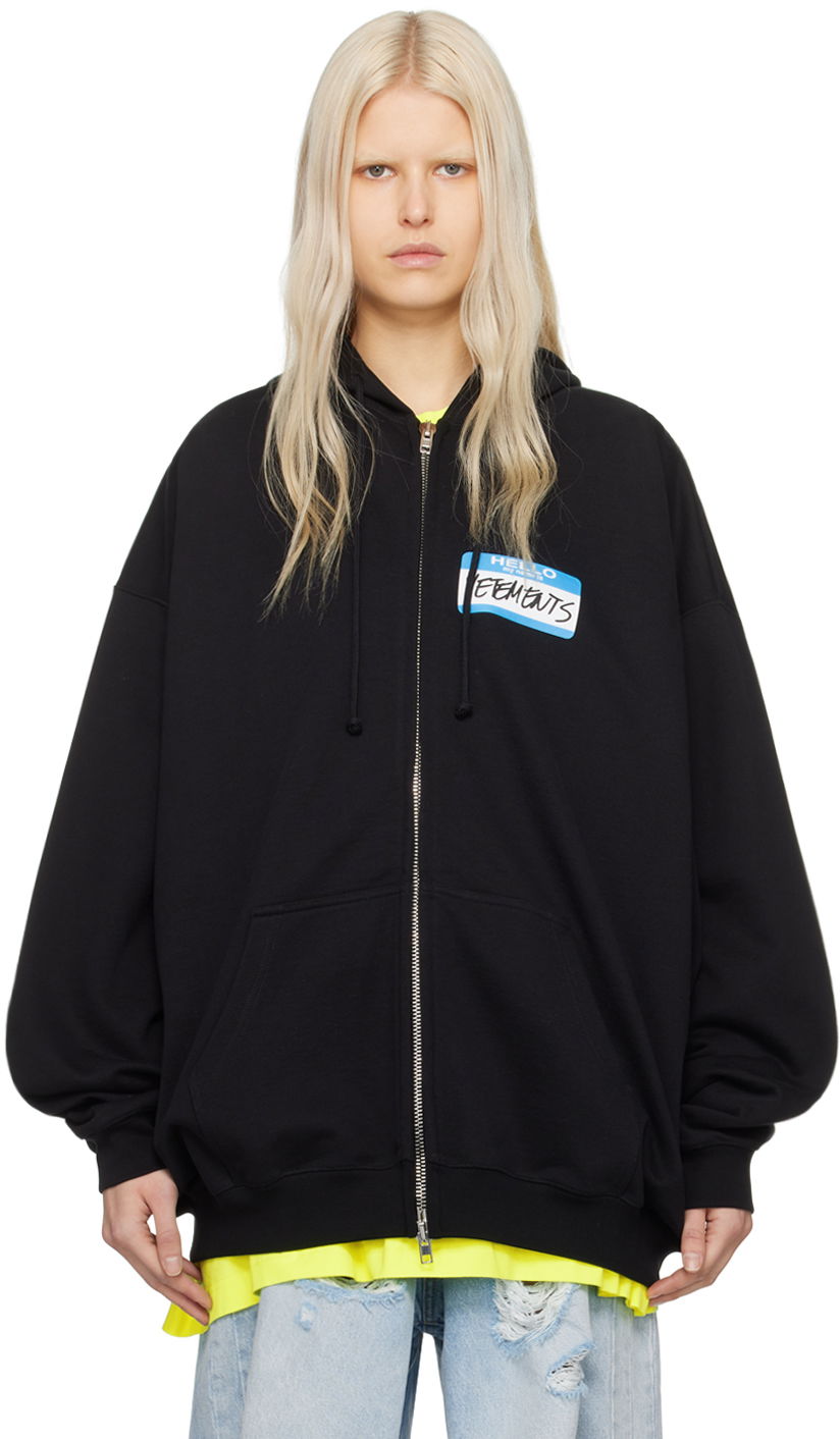 Mikina VETEMENTS 'My Name Is' Hoodie Čierna | UE64HD800B, 0
