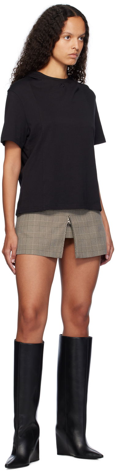 Sukňa Courrèges Tailored Prince Of Wales Miniskirt Hnedá | 324CJU180PL0166, 4