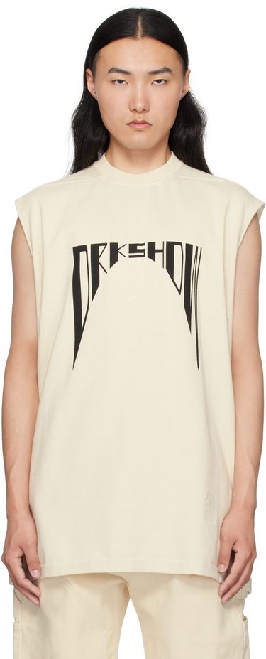Tielko Rick Owens Rick Owens DRKSHDW Hollywood Tarp Tank Top Béžová | DU01E3158 RIGNP4, 0