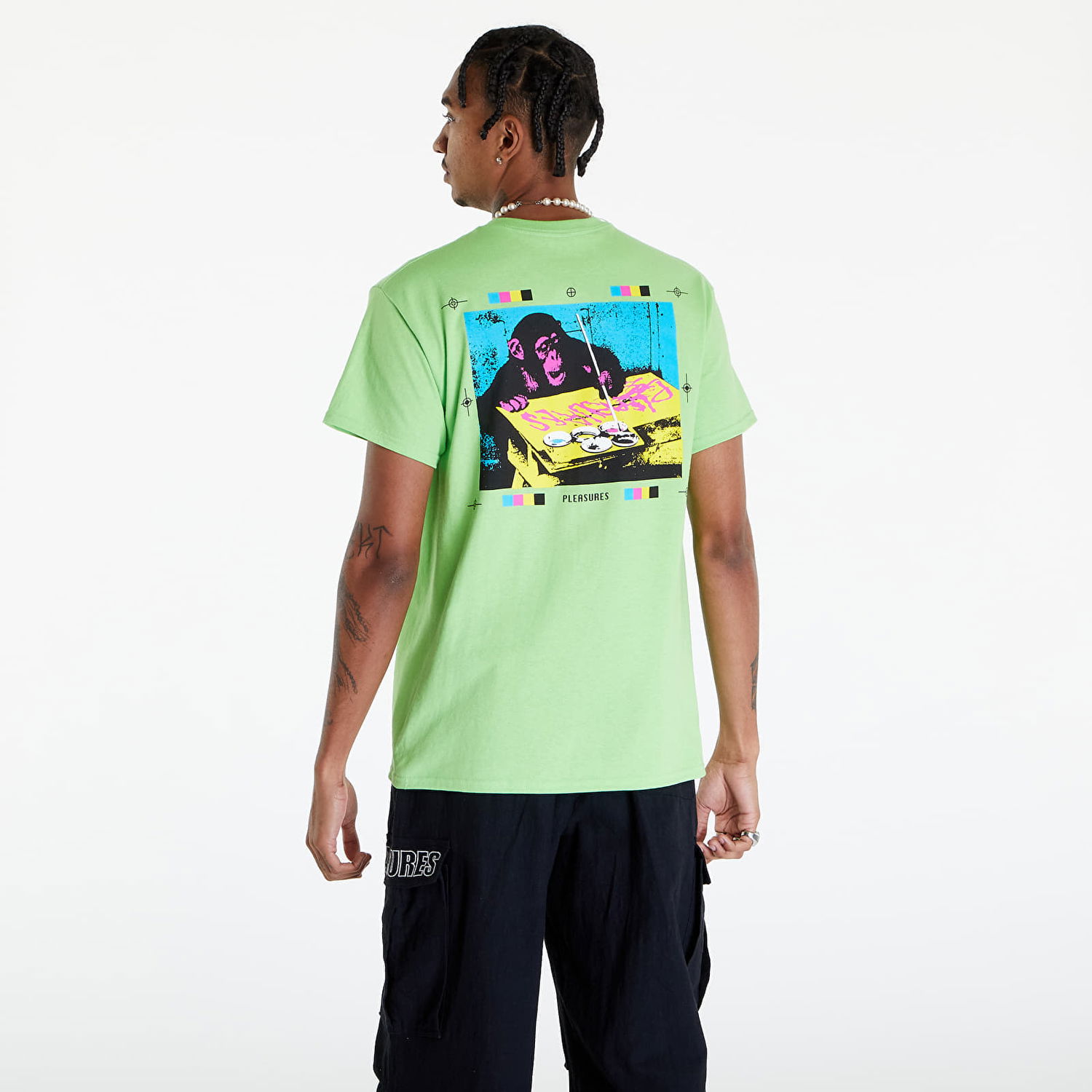 Tričko Pleasures Cmyk T-Shirt Zelené | P24SP051 LIME, 1