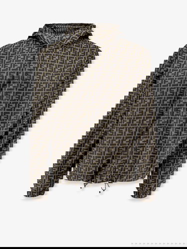 Vetrovka FENDI Fendi Striped Hooded Jacket Zelené | FAA615A79NF13IZ, 5