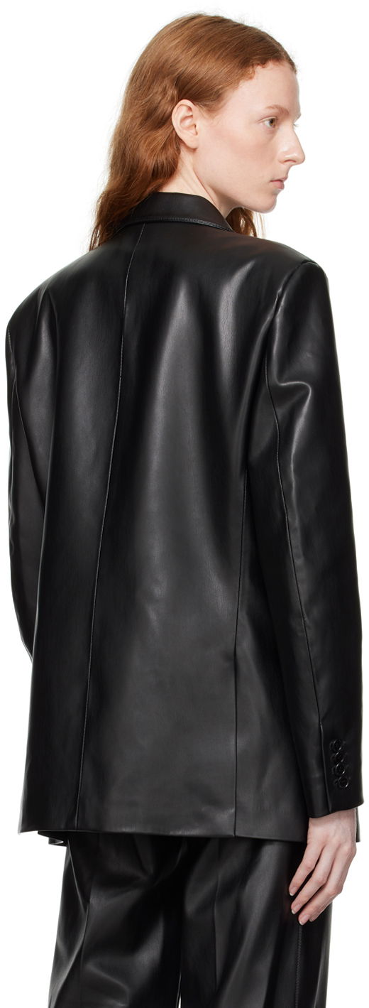 Stella McCartney Oversized Faux-Leather Blazer