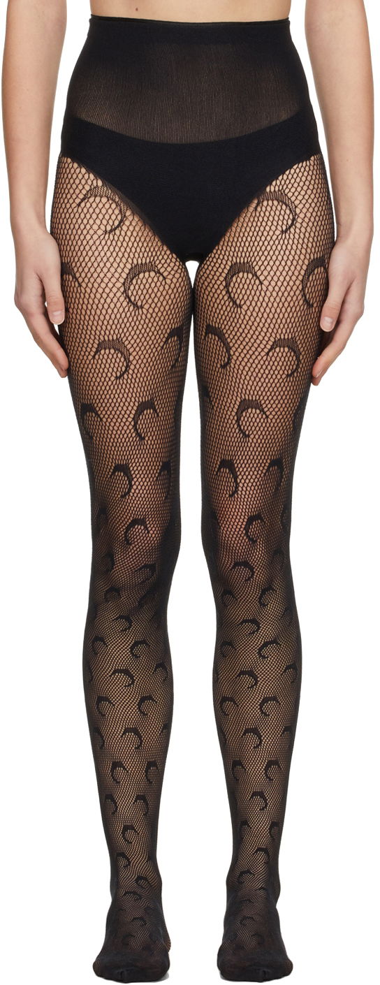 Marine Serre Moon Fishnet Tights