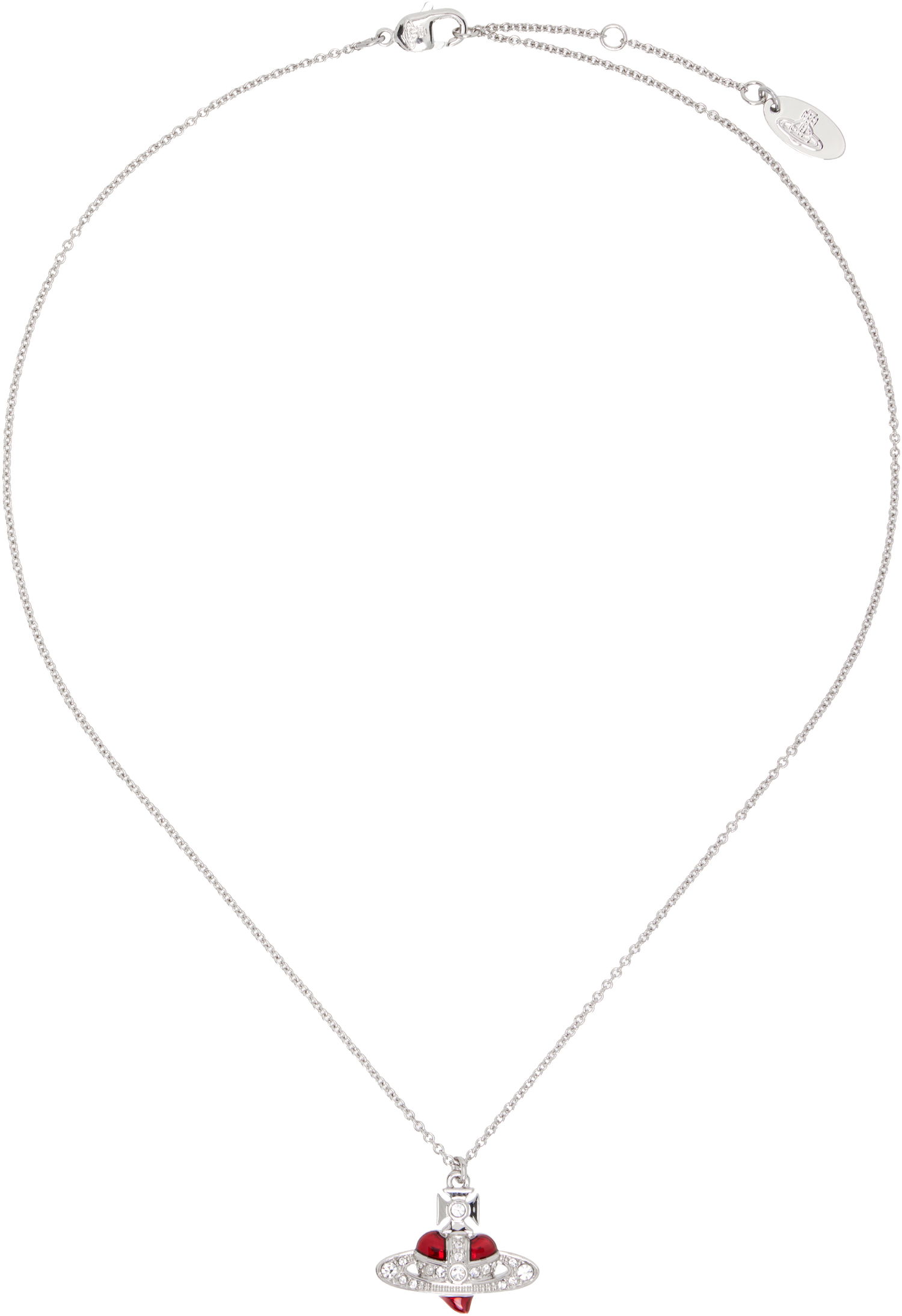 Náhrdelník Vivienne Westwood Diamante Heart Pendant Necklace Rôznofarebný | 630203BM-02P383-CN, 0