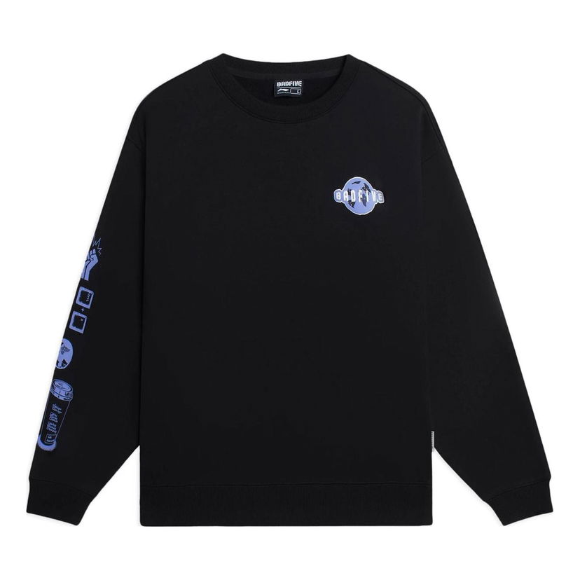 Mikina Li-Ning BadFive Graphic Sweatshirt Čierna | AWDSC01-3