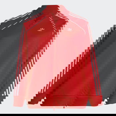 Bomber bunda adidas Originals Adicolor Classics SST Plus Size Track Jacket Červená | IB5914, 4