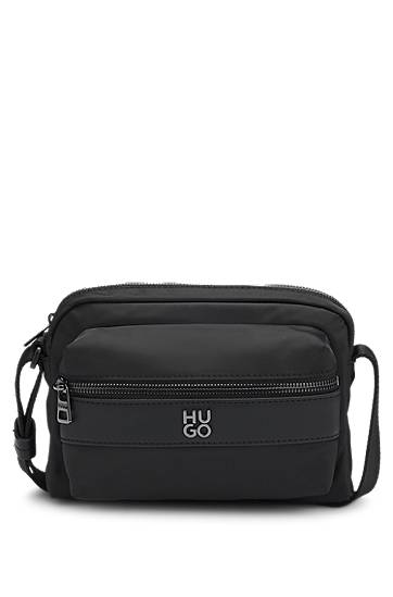 Taška cez rameno BOSS HUGO Twill Crossbody Bag Čierna | 50547390, 0