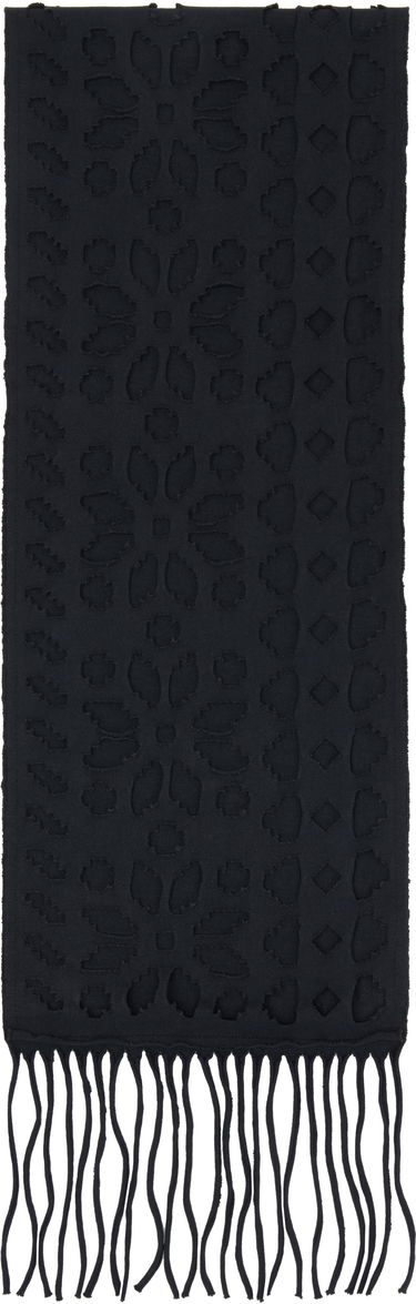 Šál OUR LEGACY Our Legacy Tore Fringed Scarf Čierna | A4258TC, 0