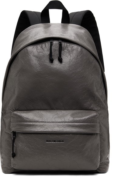 Batoh Balenciaga Explorer Leather Backpack Šedá | 5032211VG071404, 0