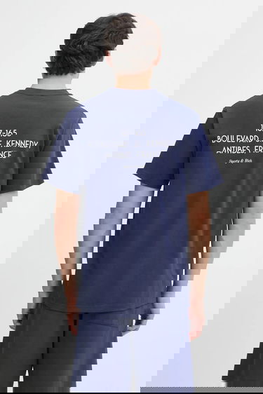 Tričko Sporty & Rich Cotton T-Shirt with Print Kennedy Crest Navy | TO04360666BL106, 4