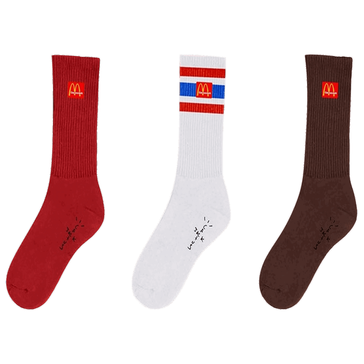 Spodná bielizeň a ponožky Cactus Jack by Travis Scott McDonalds x Arches Sock Pack Rôznofarebný | CJMD AS77 MULT, 0