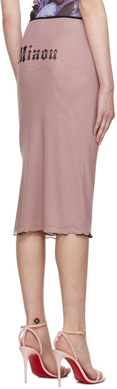 Sukňa Miaou Miaou Moni Mesh Midi Skirt Ružová | 4005PM2CTM, 2