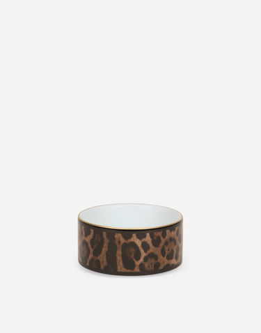 Home decor Dolce & Gabbana Dolce & Gabbana Oval Leopard Print Porcelain Decorative Box Rôznofarebný | TCC200TCAMUUL003, 2