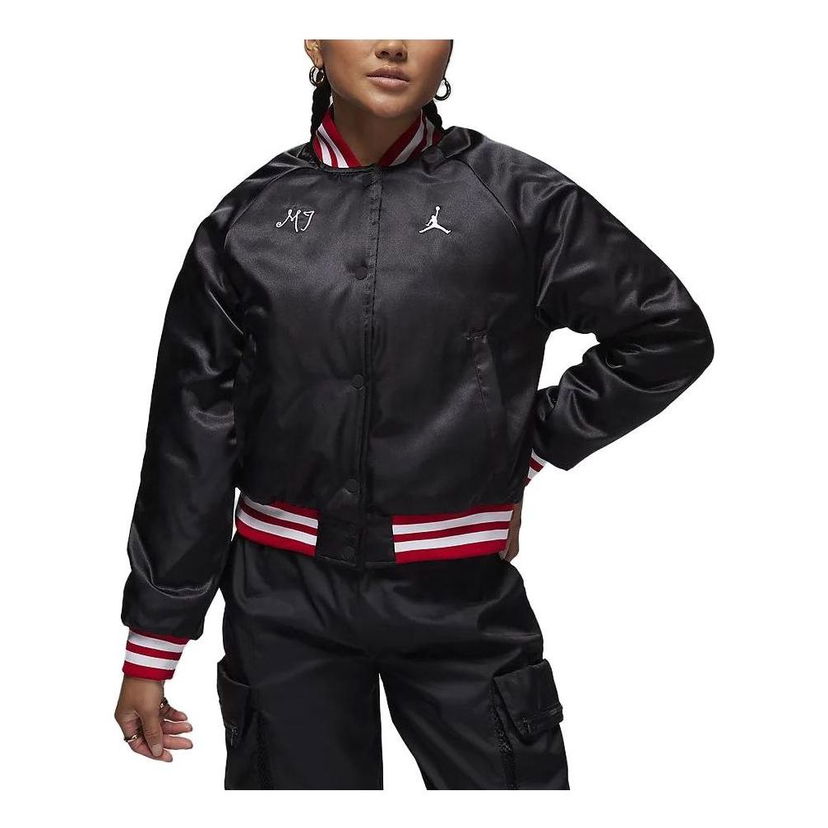 Bomber bunda Jordan Air Jordan Varsity Jacket Čierna | FB5154-010