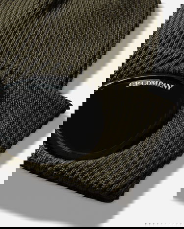 Kulicha C.P. Company Cotton Goggle Beanie Zelené | RSCMAC747A-000727A 683, 4