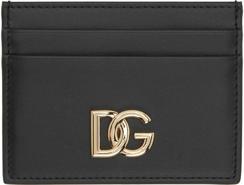 Peňaženka Dolce & Gabbana Black 'DG' Card Holder Čierna | BI0330 AW576, 0
