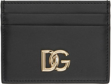 Peňaženka Dolce & Gabbana Black 'DG' Card Holder Čierna | BI0330 AW576, 0