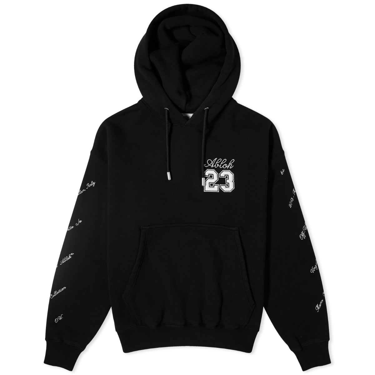 Mikina Off-White 23 Abloh Popover Hoody Čierna | OMBB085S24FLE0111001, 0